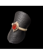 Bague Cornaline argent 925 Taille 57
