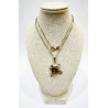 Pendentif Ambre Grenouille avec Chaîne Argent 925 44 cm