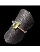 Bague Péridot Argent 925 Taille 51