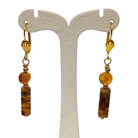 Boucles Ambre Plaqué or (s)