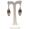 Boucles Ambre "Amande" Ethnique Argent 925 (s)