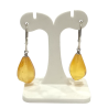 Boucles Ambre Gouttes facettées Argent 925