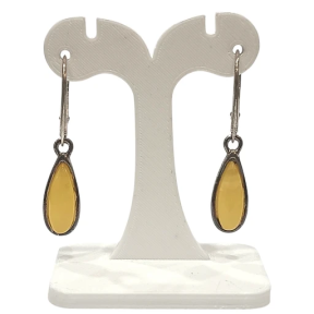 Boucles Ambre Gouttes Argent 925