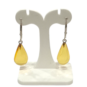 Boucles Ambre Gouttes Argent 925