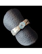 Bague Topaze bleue Argent 925 Taille 55
