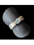 Bague Topaze bleue Argent 925 Taille 55