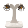 Boucles Ambre miel Arbre de vie Argent 925