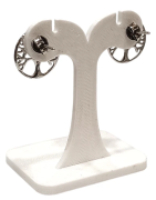 Boucles Ambre Arbre de vie Argent 925
