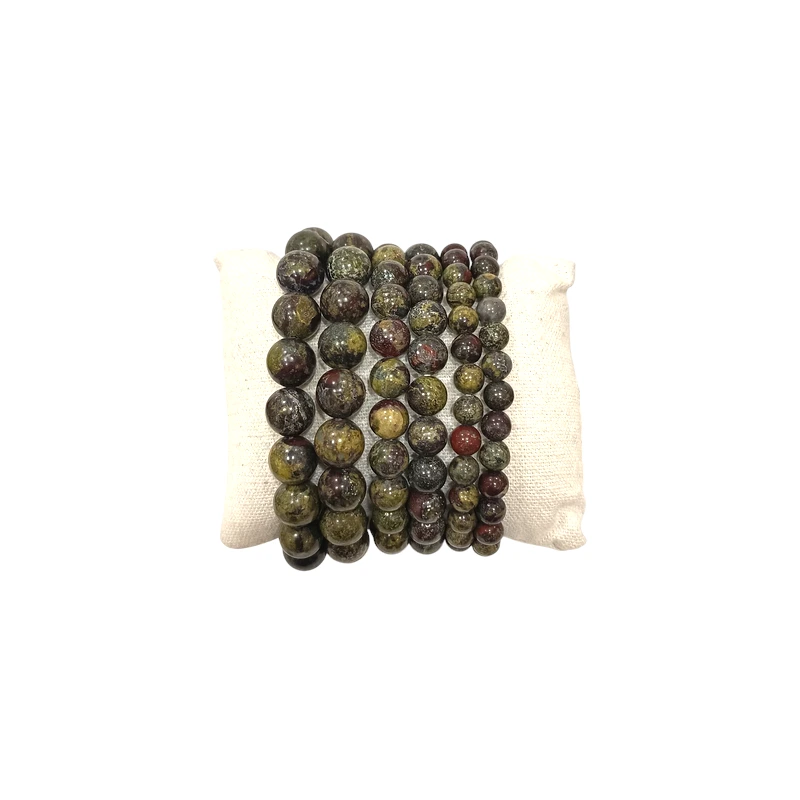 Bracelet Jaspe Sanguin Pierres Rondes