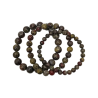 Bracelet Jaspe Sanguin Pierres Rondes