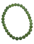Bracelet Jade Néphrite Pierres Rondes 6mm