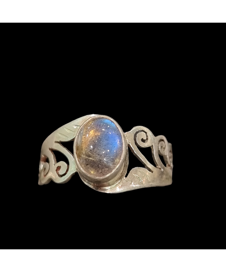 Bague Labradorite argent 925 Taille 52