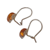Boucles Ambre carrées Argent 925