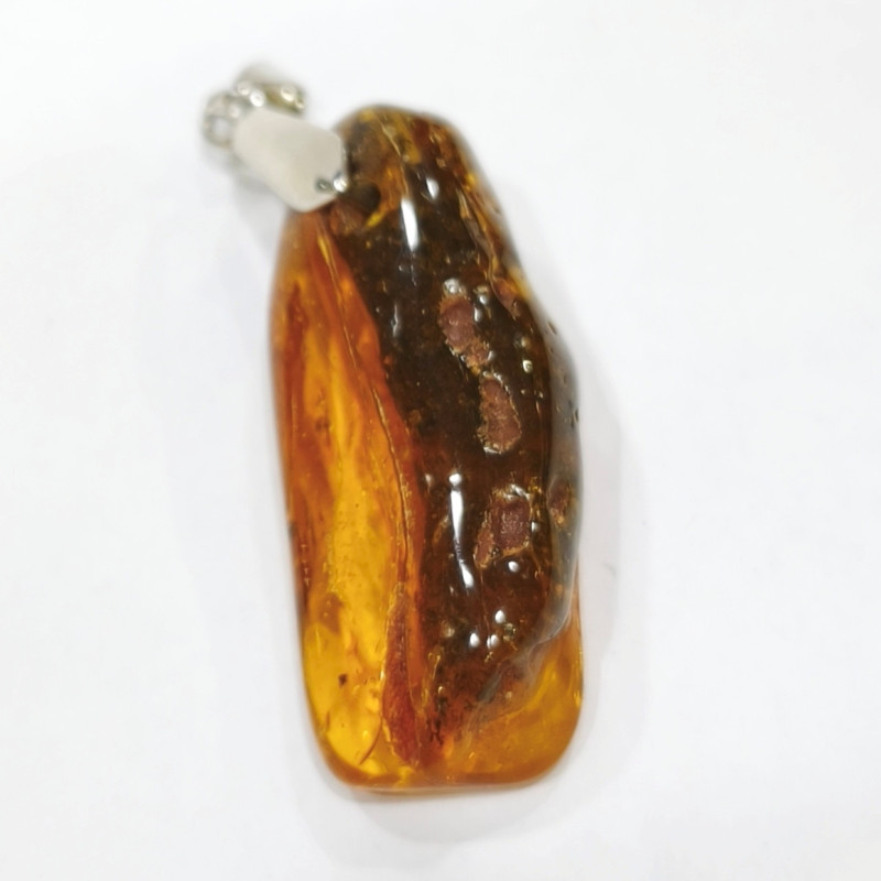 Pendentif Ambre Baltique Brut 5 cm sur Cordon 44 + 5 cm