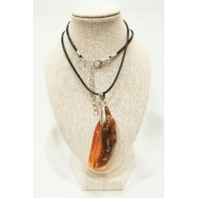 Pendentif Ambre Baltique Brut 5 cm sur Cordon 44 + 5 cm