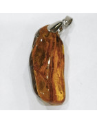 Pendentif Ambre Baltique Brut 5 cm sur Cordon 44 + 5 cm