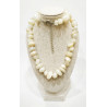 Collier Pierre de Lune Baroque avec fermoir 46 + 4 cm