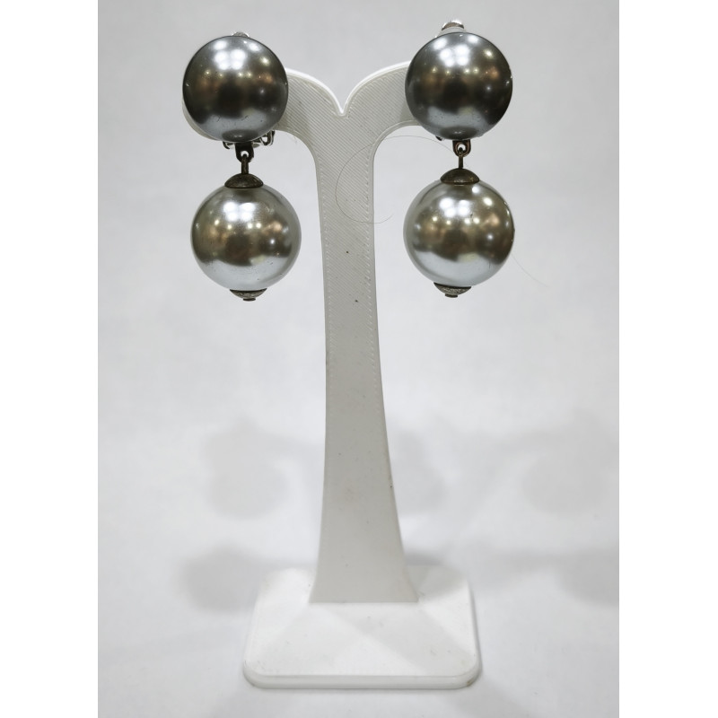 Boucles Perles de Majorque Doubles à Clips
