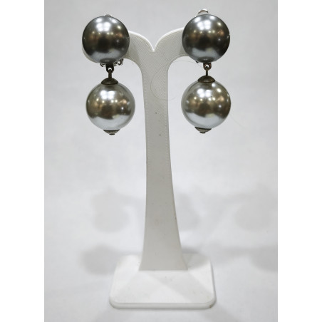 Boucles Perles de Majorque Doubles à Clips