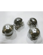 Boucles Perles de Majorque Doubles à Clips
