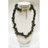 Collier Tourmaline Noire Baroque avec Fermoir 44 + 4 cm