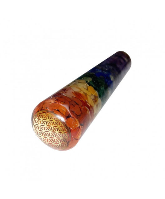 Bâton de massage Orgonite 7 Chakras