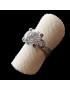 Bague Zirconium Métal rhodié