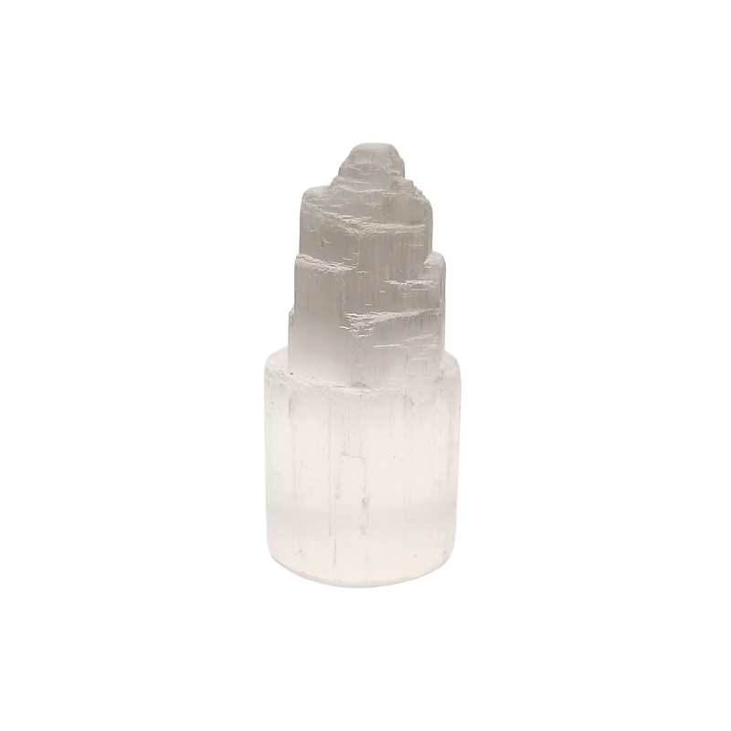 Tour de Rechargement Sélénite Protection Calme et Guérison H 6cm
