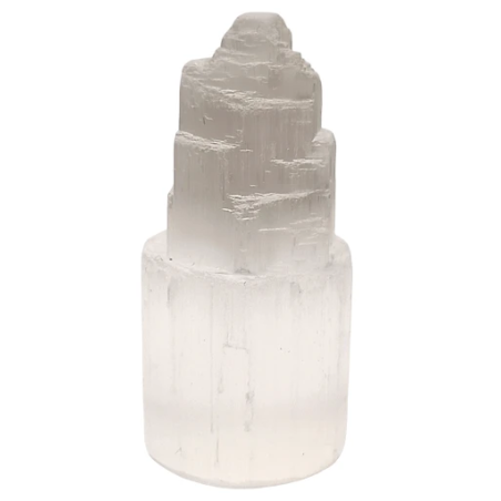 Tour de Rechargement Sélénite Protection Calme et Guérison H 6cm
