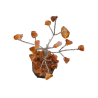 Arbre du Bonheur Agate de Feu sur Support Bois 7,5cm