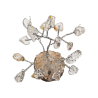 Arbre du Bonheur Cristal de Roche sur Support Bois 7cm