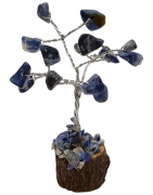 Arbre de Bonheur Sodalite sur Support Bois 7cm