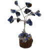 Arbre de Bonheur Sodalite sur Support Bois 7cm