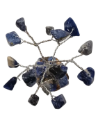 Arbre de Bonheur Sodalite sur Support Bois 7cm