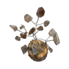 Arbre de Bonheur Labradorite sur Support Bois 7cm