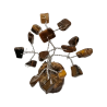Arbre de Bonheur Œil de Tigre sur Support Bois 6cm