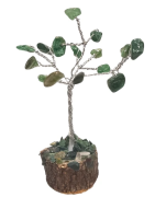 Arbre de Bonheur Aventurine sur Support Bois 8cm