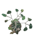 Arbre de Bonheur Aventurine sur Support Bois 8cm