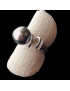 Bague Perle grise de Tahiti Argent 925 Taille 53