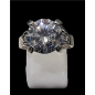 Bague Zirconium Métal rhodié