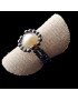 Bague Perle & hématite bronze Taille 54
