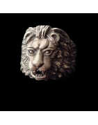 Bague Tête de lion Argent 925 Taille 60
