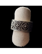 Anneau Croix Celtes Argent 925 Taille 59