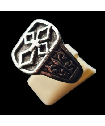 Bague Croix celtique Acier Taille 67
