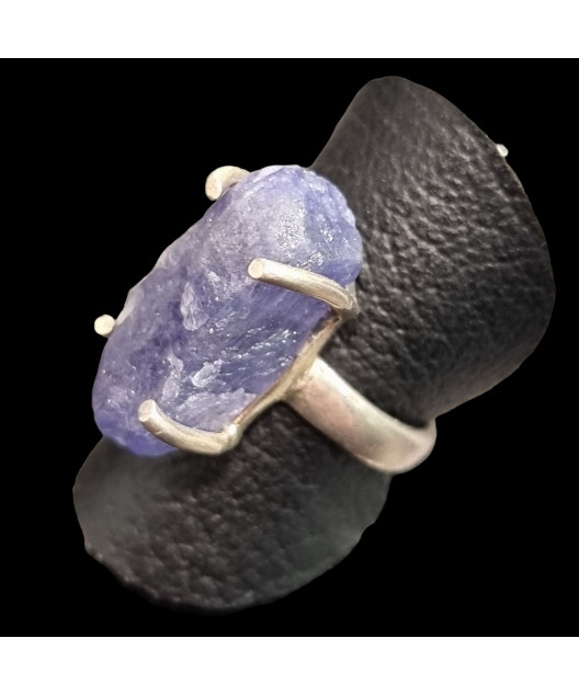 Bague Tanzanite brute Argent 925 Taille 55