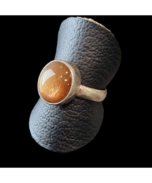 Bague Pierre de soleil Argent 925 Taille 56