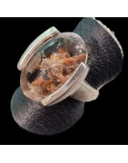 Bague Quartz Lodolite Argent 925 Taille 53 (s)