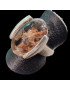 Bague Quartz Lodolite Argent 925 Taille 53 (s)