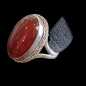 Bague Cornaline Argent 925 Taille 54
