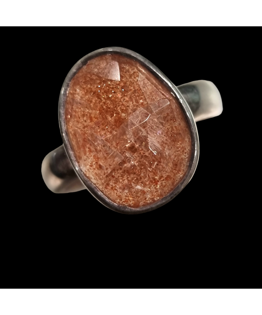 Bague Pierre de soleil Argent 925 Taille 59